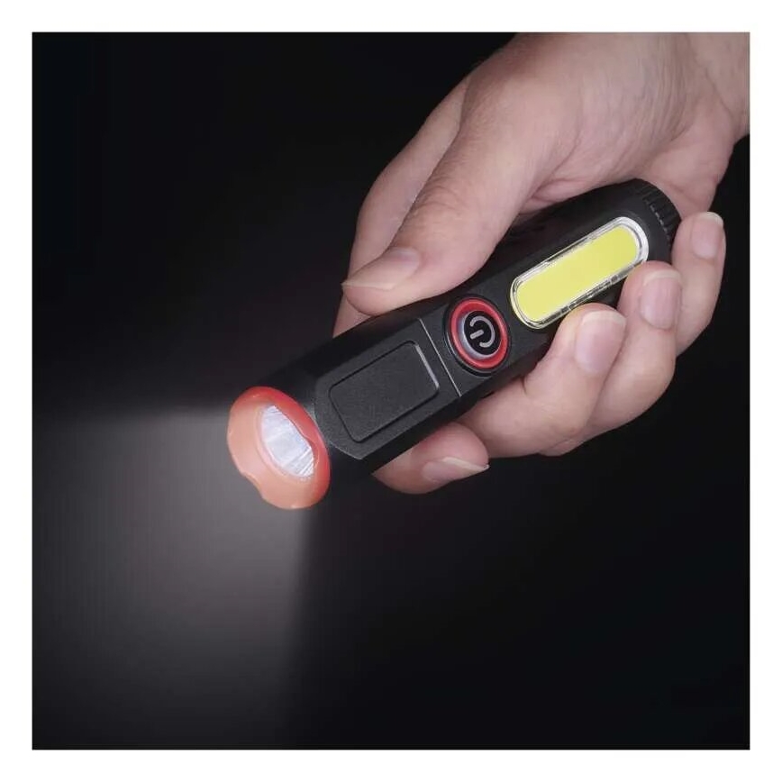 LED Uppladdningsbar ficklampa LED/USB/3,7V 120 lm 400 mAh