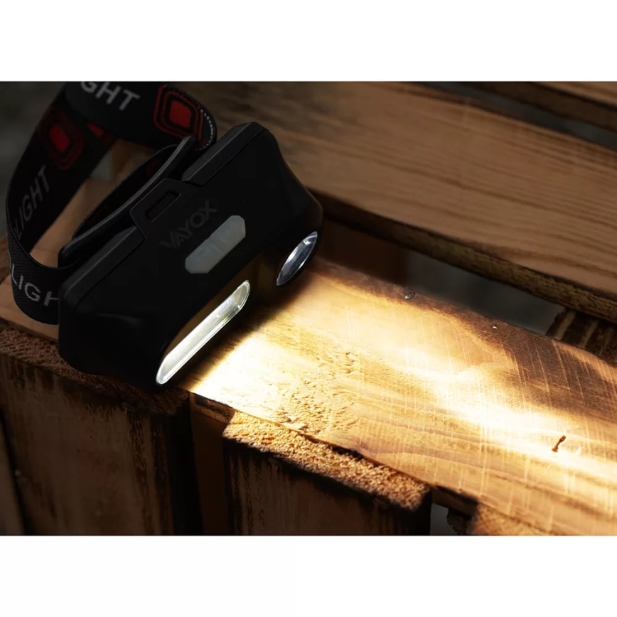 LED Dimbart uppladdningsbart pannlampa 2xLED/5V IP44 210 lm 2000 mAh