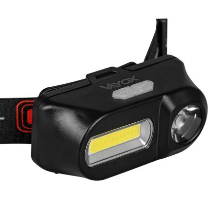 LED Dimbart uppladdningsbart pannlampa 2xLED/5V IP44 210 lm 2000 mAh