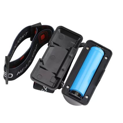 LED Dimbart uppladdningsbart pannlampa 2xLED/5V IP44 210 lm 2000 mAh