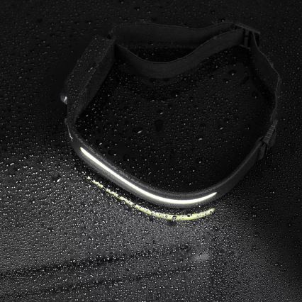 LED Dimbart uppladdningsbart pannlampa med sensor 2xLED/5V IP44 350 lm 1200 mAh