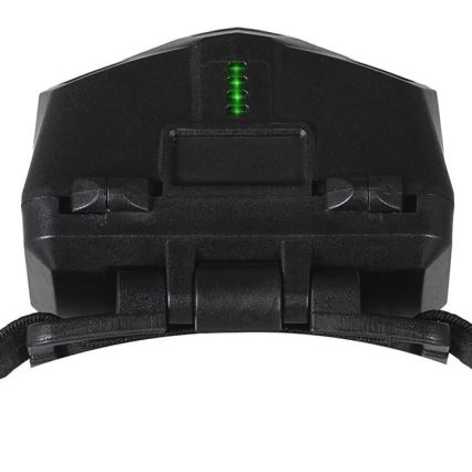 LED Dimbart uppladdningsbart pannlampa med sensor och rött ljus 2xLED/5W/5V/3xAAA IP65 500 lm 1200 mAh