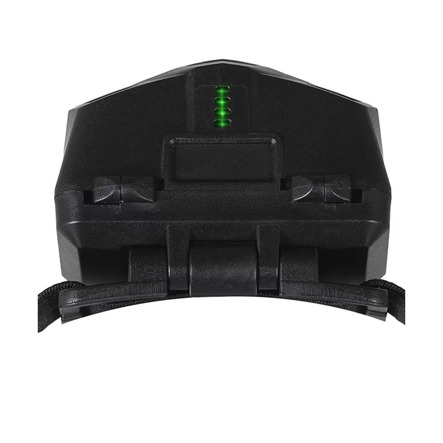 LED Dimbart uppladdningsbart pannlampa med sensor och rött ljus 2xLED/5W/5V/3xAAA IP65 500 lm 1200 mAh