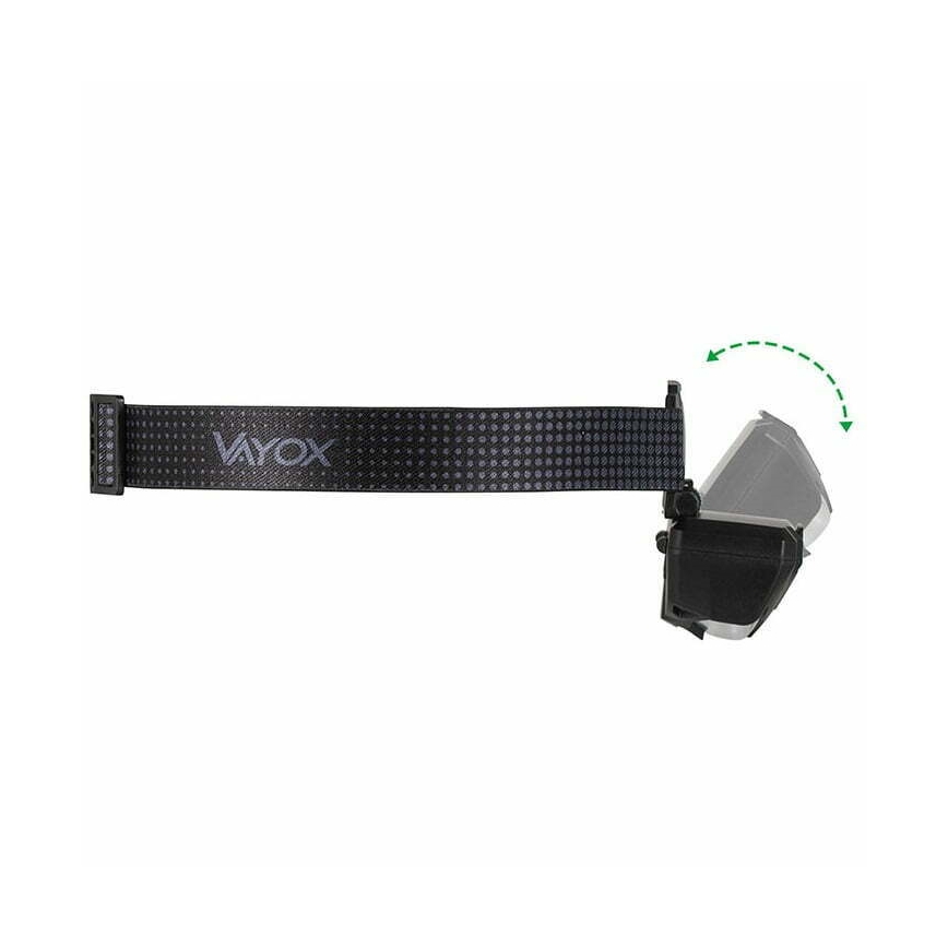 LED Dimbart uppladdningsbart pannlampa med sensor och rött ljus 2xLED/5W/5V/3xAAA IP65 500 lm 1200 mAh