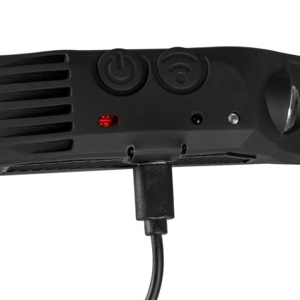 LED uppladdningsbar pannlampa med dimmer, sensor och rött ljus 4xLED/5V IP44 300 lm 1200 mAh