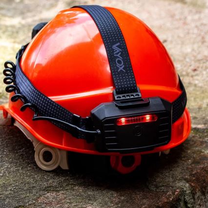 LED uppladdningsbar pannlampa med dimmer, sensor, powerbankfunktion och rött ljus LED/10W/5V IP44 1200 lm 4000 mAh