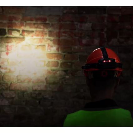 LED uppladdningsbar pannlampa med dimmer, sensor, powerbankfunktion och rött ljus LED/10W/5V IP44 1200 lm 4000 mAh