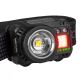 LED Ljusreglerad rechargeable headlamp med sensor och rött ljus LED/6W/5V/3xAAA IP44 500 lm 11,5 h 1200 mAh