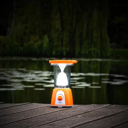 LED Ljusreglerad uppladdningsbar solcell lampa med strömbanksfunktion LED/230V 710 glansig 1600 mAh