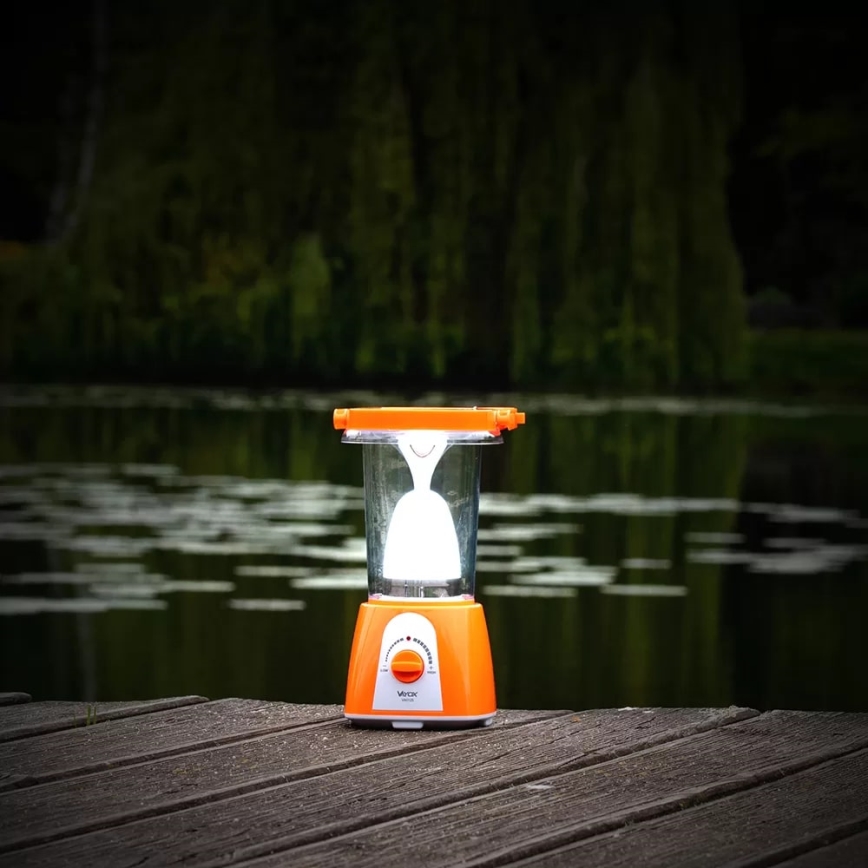 LED Ljusreglerad uppladdningsbar solcell lampa med strömbanksfunktion LED/230V 710 glansig 1600 mAh