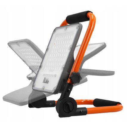 LED-uppladdningsbar strålkastare med stativ LED/100W/3,2V 4500K 15000 mAh IP65 orange