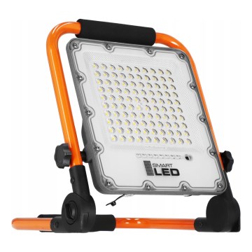 LED uppladdningsbar strålkastare med stativ LED/50W/3,2V 4500K 10000 mAh IP65 orange