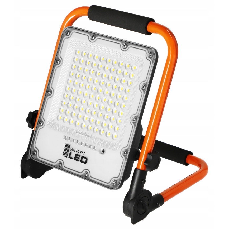 LED uppladdningsbar strålkastare med stativ LED/50W/3,2V 4500K 10000 mAh IP65 orange