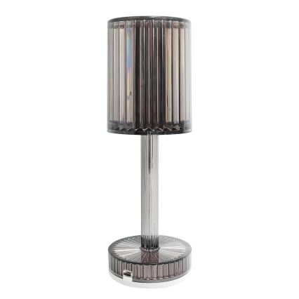 Uppladdningsbar beröringsstyrd LED-bordslampa SIMPLE LED/1W/5V 3000-6000K 2400 mAh rökgrå