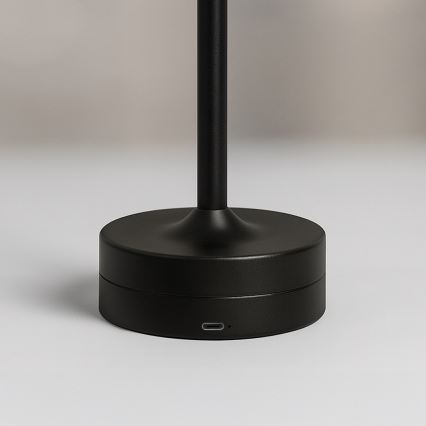 LED Uppladdningsbar touchstyrd bordslampa TAVOLO LED/2,5W/5V 2400 mAh 3000-6000K svart