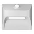 LED Uppladdningsbar trapparmatur med rörelse- och skymningssensor STEP LIGHT LED/0,3W/3,7V 2200 mAh IP53 vit