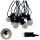 LED utomhus dekorationsslinga 10xLED/0,36W/230V 4,5 m IP44 svart