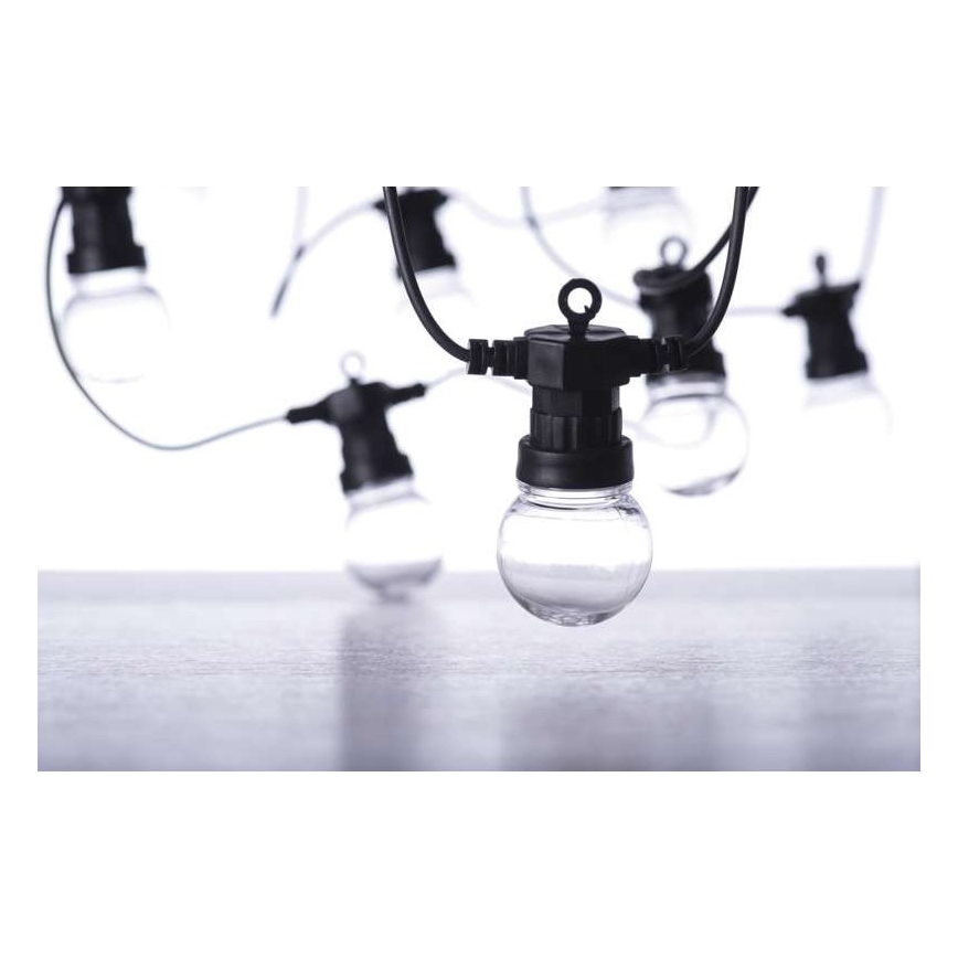 LED utomhus dekorationsslinga 50xLED/10m IP44 klar