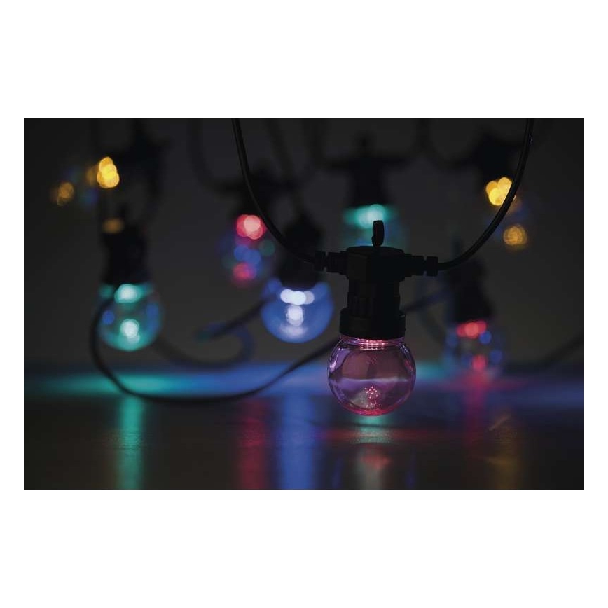 LED utomhus dekorationsslinga 50xLED/10m IP44 klar