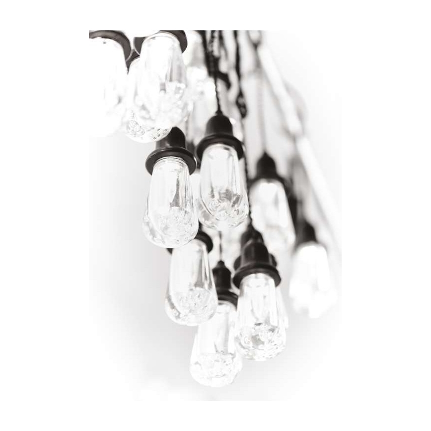 LED Utomhus  dekorativ kedja 16xLED 8,6m IP44 kall vit 