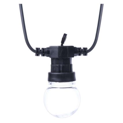 LED Utomhus  dekorativ kedja 50xLED/10m IP44 transparent 