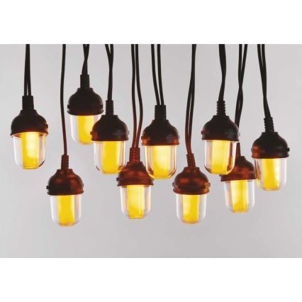 LED utomhus dekorativ ljusslinga 100xLED/9,5m IP44