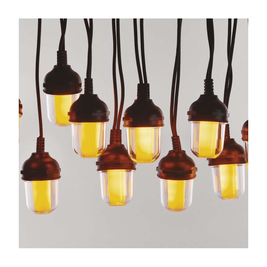 LED utomhus dekorativ ljusslinga 100xLED/9,5m IP44