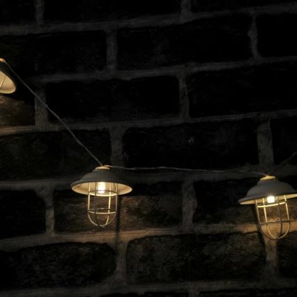 LED Utomhus dekorativbelysninging LOFT 10xLED/2xAA