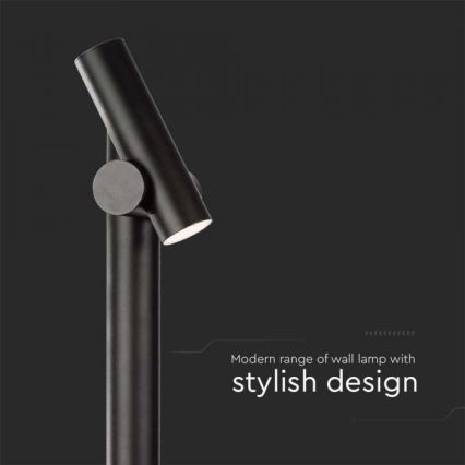 LED Utomhus flexibel lampa LED/4W/230V 3000K IP44 100 cm svart