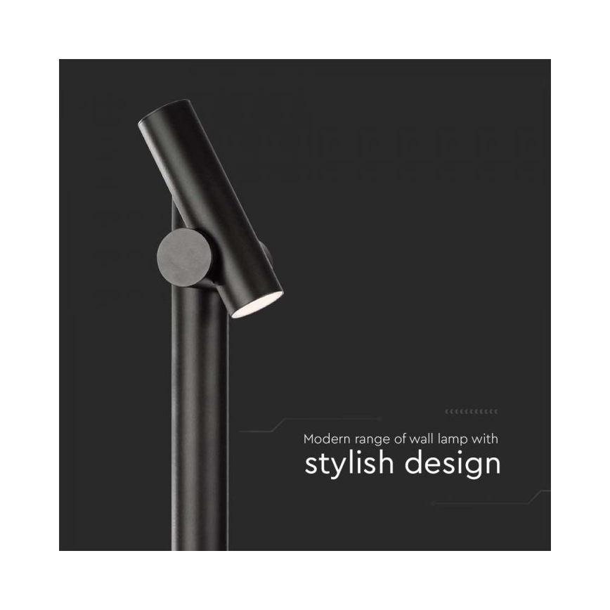 LED Utomhus flexibel lampa LED/4W/230V 3000K IP44 100 cm svart