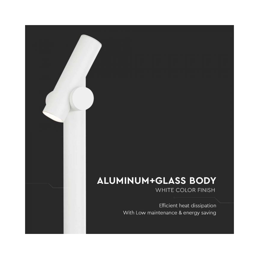 LED Utomhus flexibel lampa LED/4W/230V 4000K IP44 100 cm vit