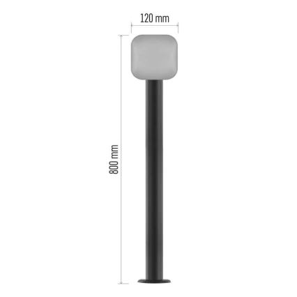 LED Utomhus flexibel lampa NIKA LED/12,5W/230V IP44 80 cm