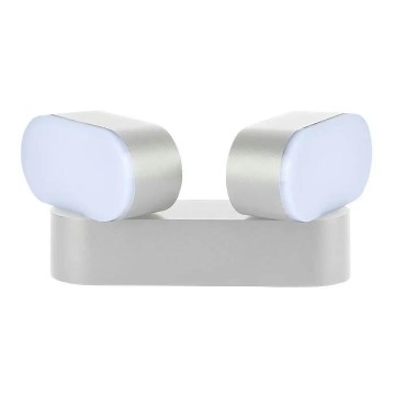 LED Utomhus flexibel vägglampa 2xLED / 12W / 230V IP65 grå