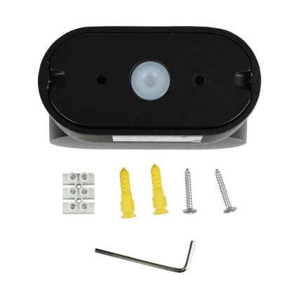 LED Utomhus flexibel vägglampa LED/5W/230V 4000K IP65 svart