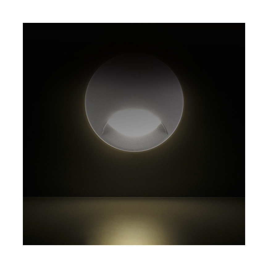 LED Utomhus Infälld Trappljus Q1 LED/3W/230V IP44