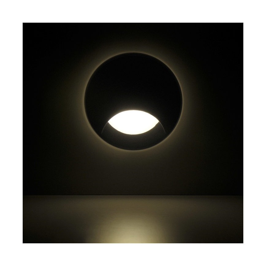 LED Utomhus Infälld Trappljus Q1 LED/3W/230V IP44