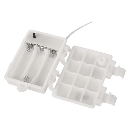 LED utomhus julbelysning 100xLED/3xAA varmvit IP44