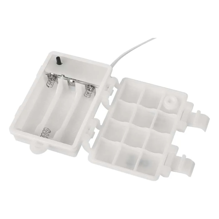 LED utomhus julbelysning 100xLED/3xAA varmvit IP44