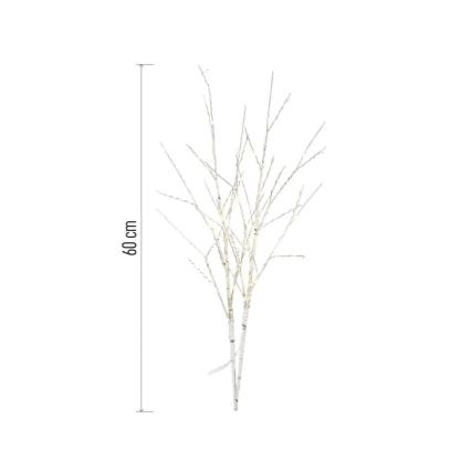 LED utomhus julbelysning 100xLED/3xAA varmvit IP44