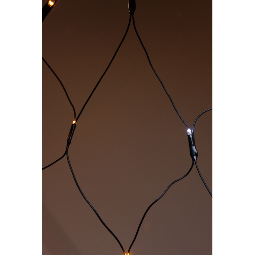 LED Utomhus julgardin NET 240xLED/7,2W/230V 1,5x2 m IP44 varmvit