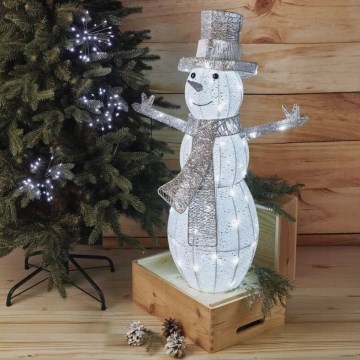 LED Utomhus juldekoration 80xLED/3,6W/230V IP44 82 cm snögubbe
