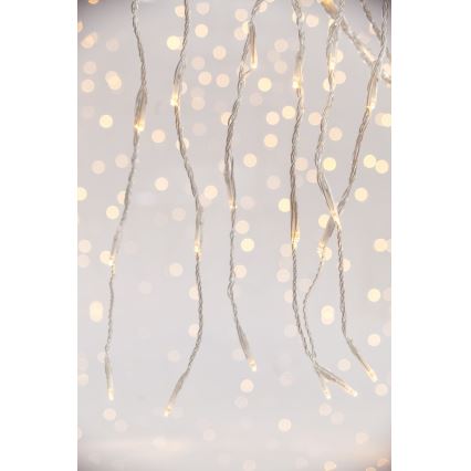 LED Utomhus julgardin CURTAIN 360xLED/3,6W/230V 2x2 m IP44 varm vit