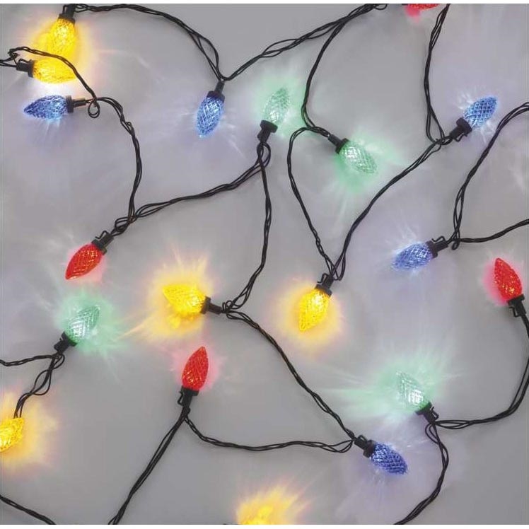 LED utomhus julkedja 50xLED/8 funktioner 14,8m IP44 flerfärgade