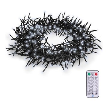 LED utomhus julkedja  576xLED/8 funktioner 8m IP44 kall vit  + Fjärrkontroll
