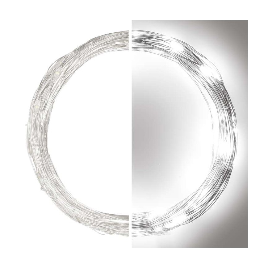 LED utomhus julkedja  100xLED/15m IP44 kall vit 