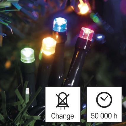 LED utomhus julkedja  180xLED/23m IP44 flerfärgade