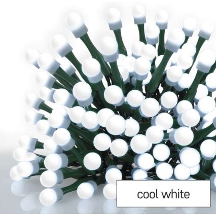 LED utomhus julkedja  200xLED/25m IP44 kall vit 