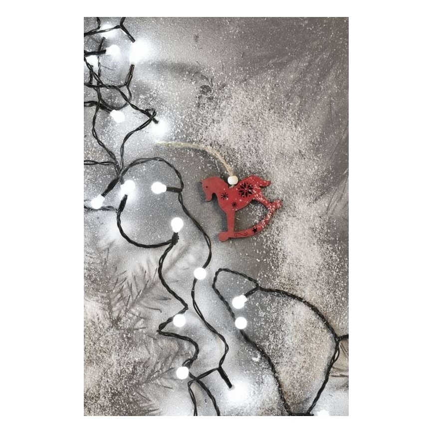 LED utomhus julkedja 300xLED/35m IP44 kall vit