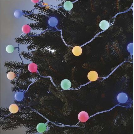 LED utomhus julkedja  40xLED/9m IP44 flerfärgade