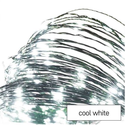 LED utomhus julkedja  40xLED/9m IP44 kall vit 